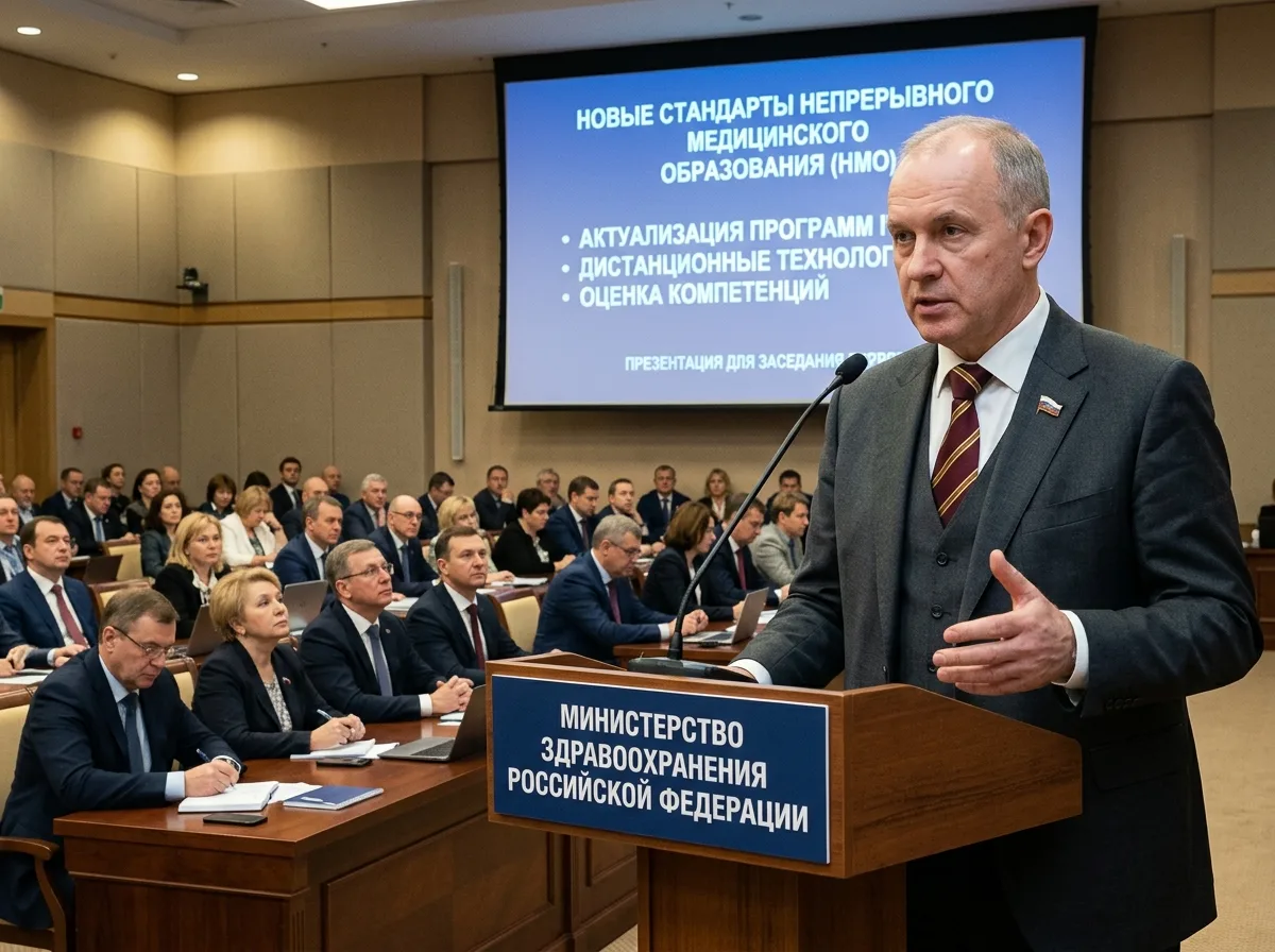 Министерство здравоохранения России представляет новые стандарты непрерывного медицинского образования на совещании